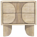 LH Imports Haru 2-Drawer Nightstand HAR002 IMAGE 3