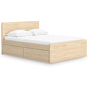  Signature Design by Ashley Onita EB9632B12 Queen Panel Platform Bed with 1 Side Storage IMAGE 1
