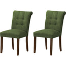  Monarch I 1219 Set of 2 Dining Chairs - Green IMAGE 1