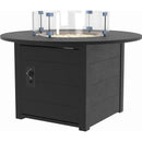 C.R. Plastic Products FT02-14 46" Round Fire Table - Black IMAGE 1