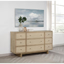  Coaster Furniture Kailani 225043 9-Drawer Dresser Cabinet - Beige Oak IMAGE 9