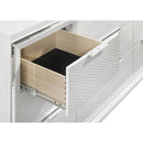  Coaster Furniture Marmore 224963M 9-Drawer Dresser and LED Mirror - White IMAGE 11