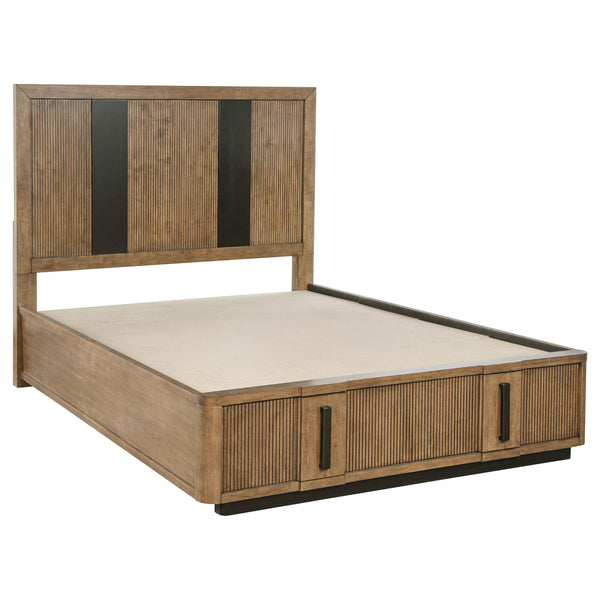  Coaster Furniture Terrace 224900KE 2-Drawer Eastern King Storage Bed - Ash Brown IMAGE 1