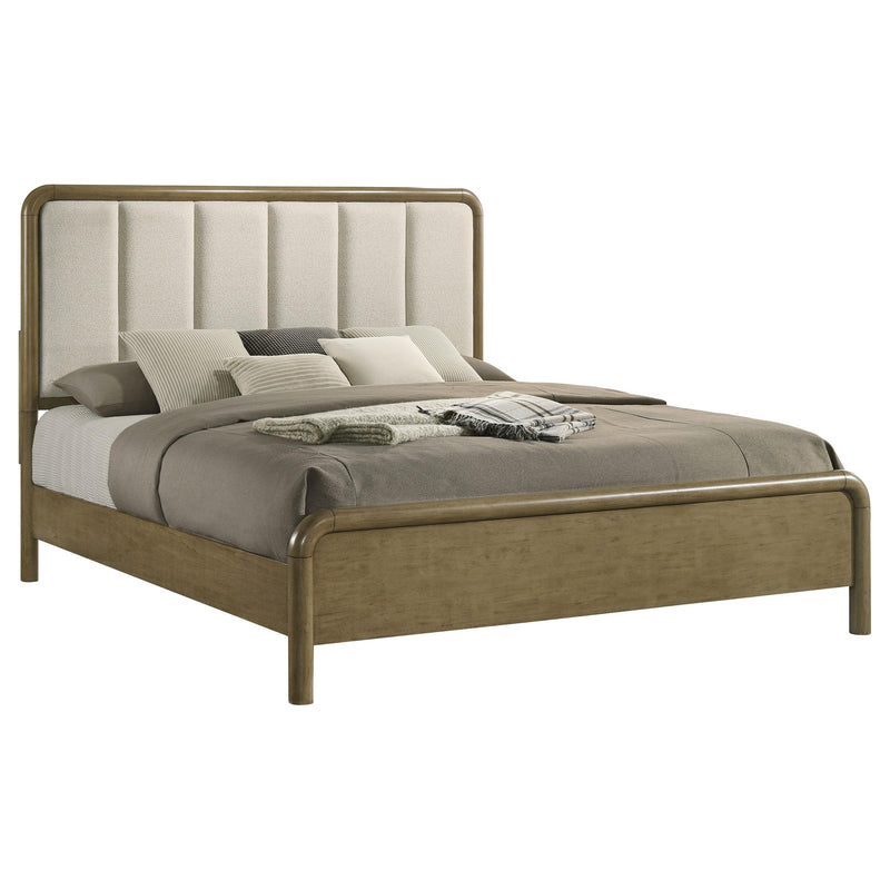 Coaster Furniture Amsbury 224271KW 59-inch Upholstered California King Bed - Nutmeg IMAGE 2