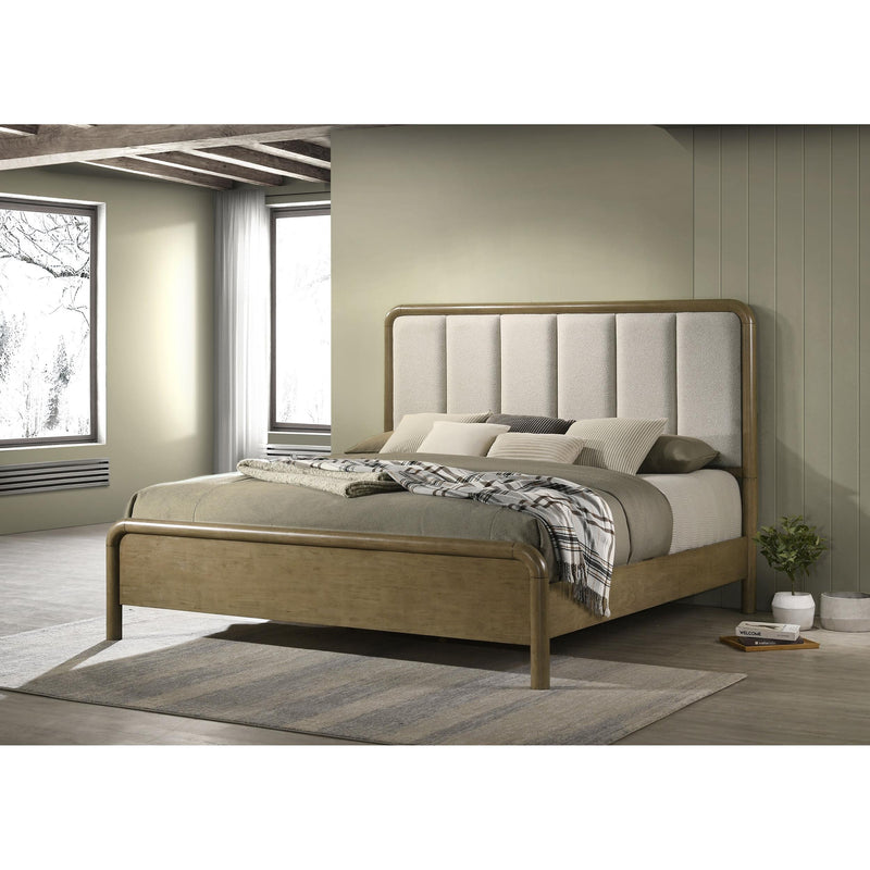 Coaster Furniture Amsbury 224271KW 59-inch Upholstered California King Bed - Nutmeg IMAGE 4