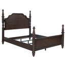  Coaster Furniture Andover 223631Q 63-inch Four Poster Queen Bed - Dark Oak IMAGE 1