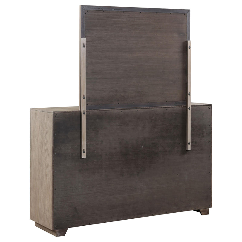 Coaster Furniture Kenora 224853M 6-Drawer Dresser and Mirror - Barley Brown IMAGE 5