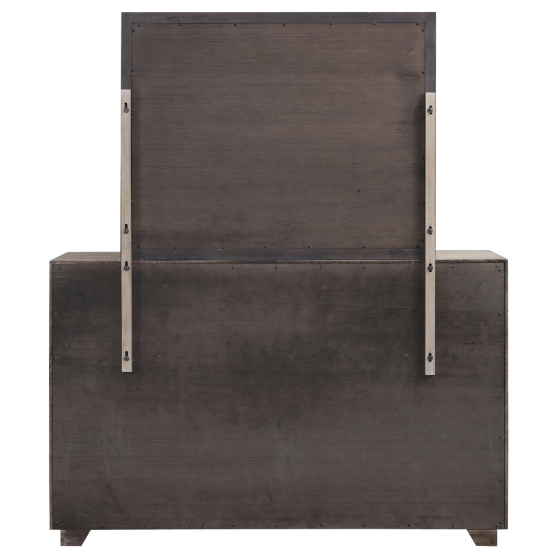 Coaster Furniture Kenora 224853M 6-Drawer Dresser and Mirror - Barley Brown IMAGE 6