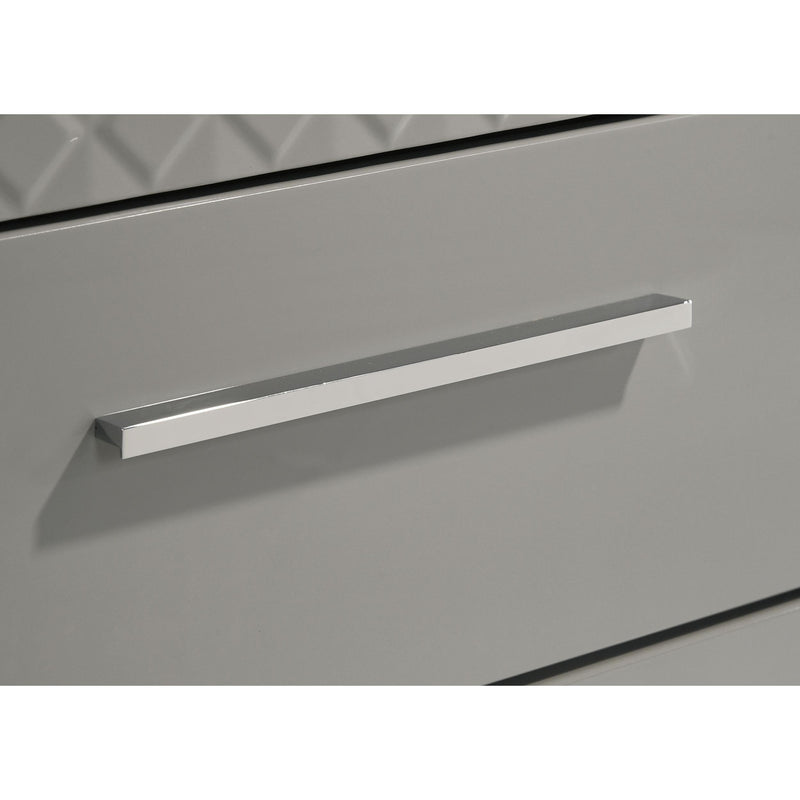Coaster Furniture Ives 224973M 6-Drawer Dresser and Mirror - Grey High Gloss IMAGE 12
