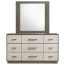  Coaster Furniture Fenwick 224983M 9-Drawer Dresser with Mirror - Grey Oak IMAGE 2