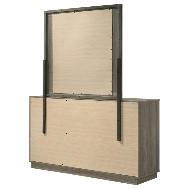Coaster Furniture Fenwick 224983M 9-Drawer Dresser with Mirror - Grey Oak IMAGE 7