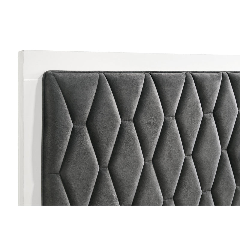  Coaster Furniture Sonora 224861KW California King Upholstered Panel Bed - White IMAGE 6