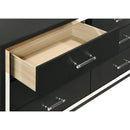  Coaster Furniture Lucia 224993M 6-Drawer Dresser and Mirror - Black IMAGE 11