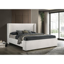  Coaster Furniture Alamosa 310078KE Boucle Upholstered Eastern King Platform Bed - White IMAGE 6