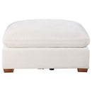  Coaster Furniture Lakeview 551463 Rectangular Upholstered Ottoman - Ivory IMAGE 2