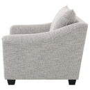  Coaster Furniture Tomkins 509673 Boucle Upholstered Chair - Light Grey IMAGE 4