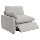 Coaster Furniture Collins 609562P Modular Power Loveseat - Grey IMAGE 4