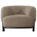  Coaster Furniture Lawler 903170 Upholstered Barrel Back Accent Chair - Mushroom IMAGE 2