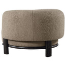  Coaster Furniture Lawler 903170 Upholstered Barrel Back Accent Chair - Mushroom IMAGE 5