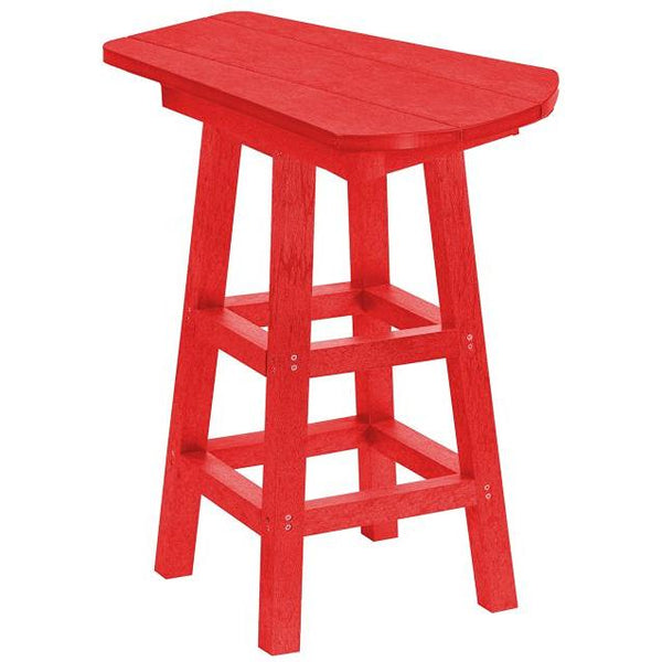  C.R. Plastic Products T07-01 Pub Height Small Table - Red IMAGE 1