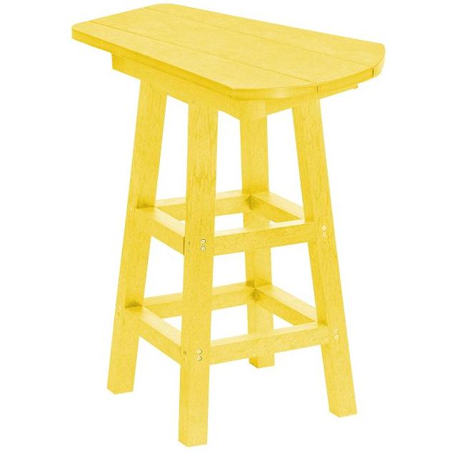  C.R. Plastic Products T07-04 Pub Height Small Table - Yellow IMAGE 1