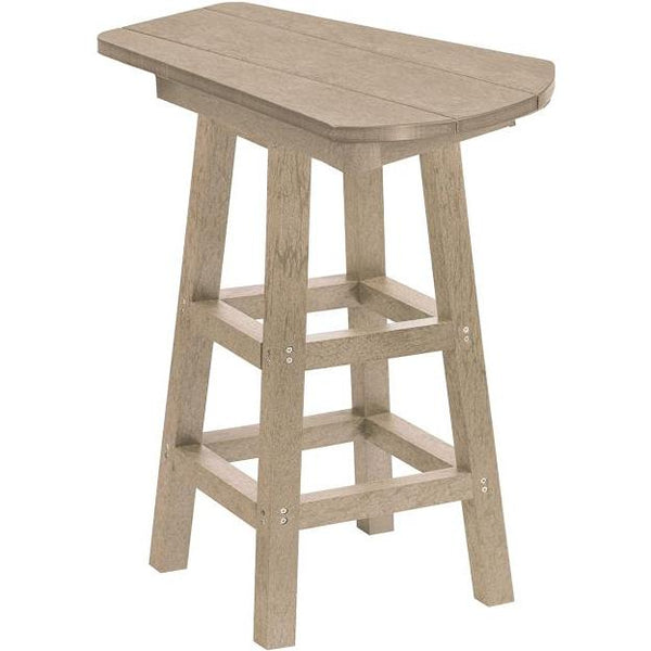  C.R. Plastic Products T07-07 Pub Height Small Table - Beige IMAGE 1