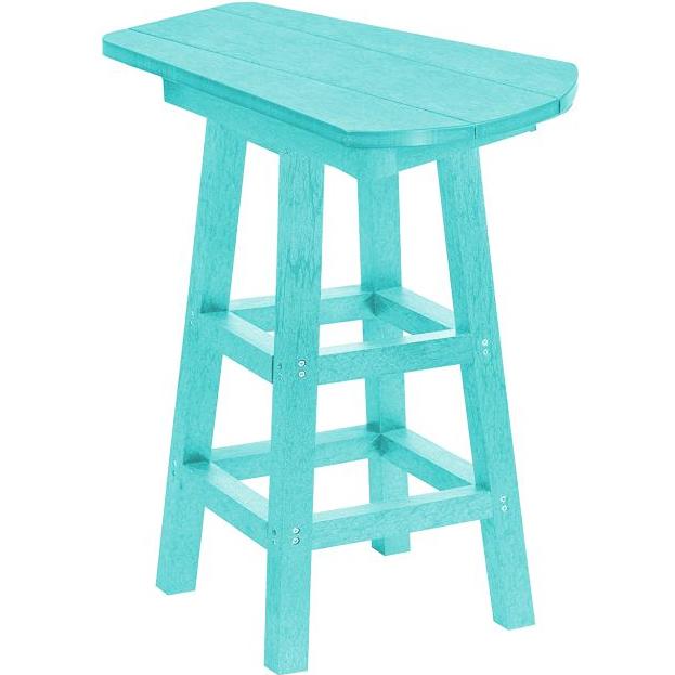  C.R. Plastic Products T07-09 Pub Height Small Table - Turquoise IMAGE 1