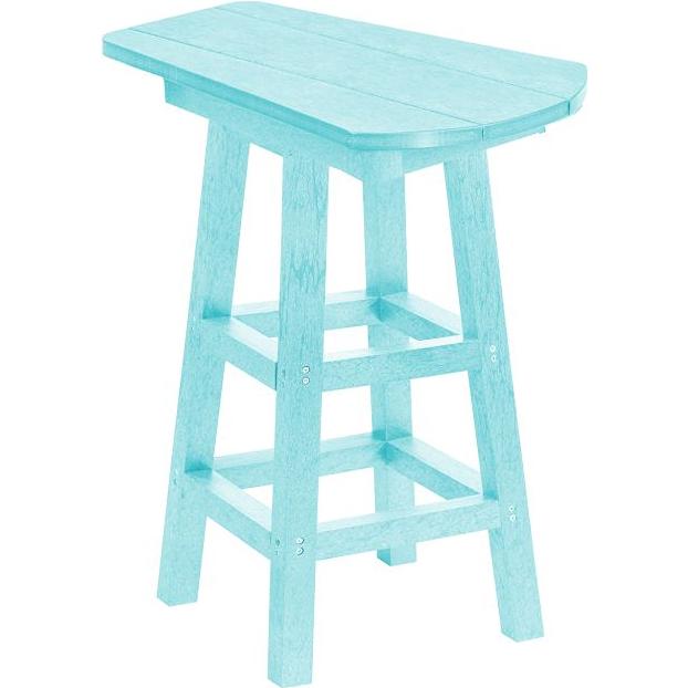  C.R. Plastic Products T07-11 Pub Height Small Table - Aqua IMAGE 1