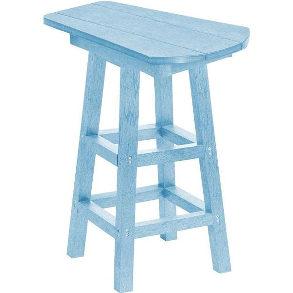  C.R. Plastic Products T07-12 Pub Height Small Table - Sky Blue IMAGE 1