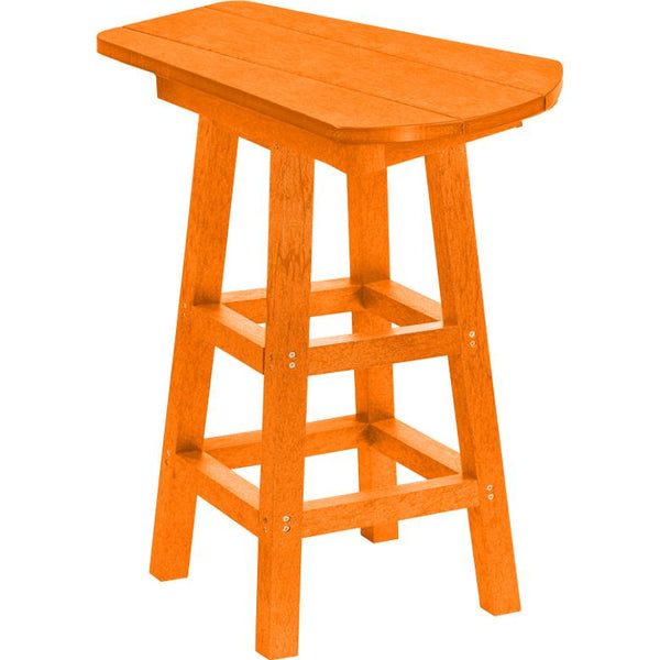  C.R. Plastic Products T07-13 Pub Height Small Table - Orange IMAGE 1