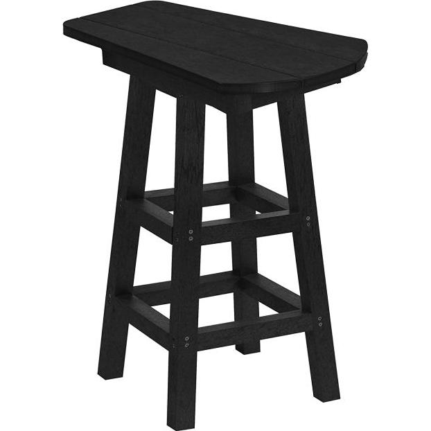  C.R. Plastic Products T07-14 Pub Height Small Table - Black IMAGE 1