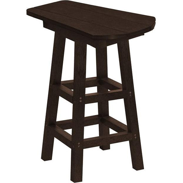  C.R. Plastic Products T07-16 Pub Height Small Table - Chocolate IMAGE 1