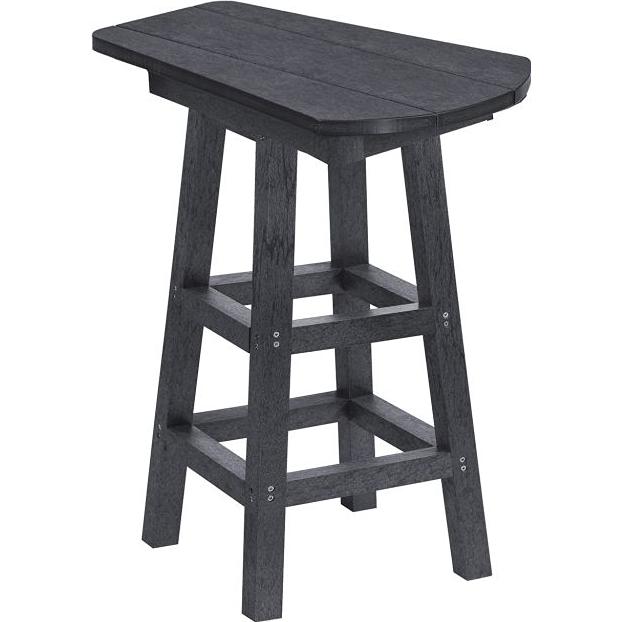  C.R. Plastic Products T07-18 Pub Height Small Table - Slate Grey IMAGE 1