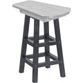  C.R. Plastic Products T07-18-19 Pub Height Small Table - Light Grey/Slate Grey IMAGE 1