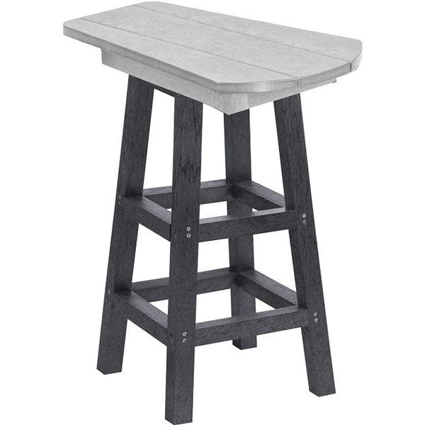  C.R. Plastic Products T07-18-19 Pub Height Small Table - Light Grey/Slate Grey IMAGE 1