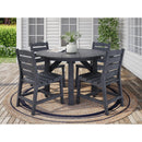  C.R. Plastic Products T05-18 48" Round Dining Table - Slate Grey IMAGE 2