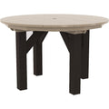  C.R. Plastic Products T05-16-07 48" Round Dining Table - Beige/Chocolate IMAGE 1