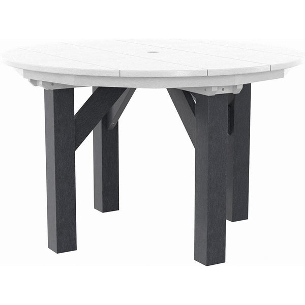  C.R. Plastic Products T05-18-02 48" Round Dining Table - Slate Grey/White IMAGE 1