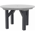  C.R. Plastic Products T05-18-19 48" Round Dining Table - Light Grey/Slate Grey IMAGE 1