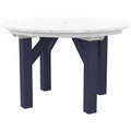  C.R. Plastic Products T05-20-02 48" Round Dining Table - Navy/White IMAGE 1