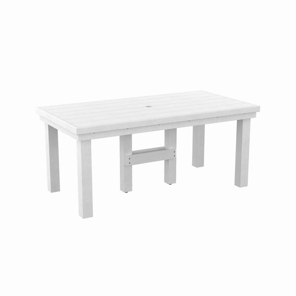  C.R. Plastic Products Napa T302-02 72" Dining Table - White IMAGE 1