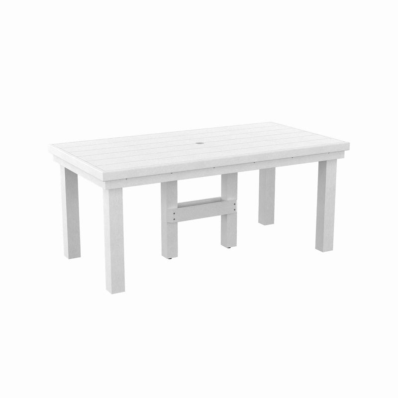  C.R. Plastic Products Napa T302-02 72" Dining Table - White IMAGE 1