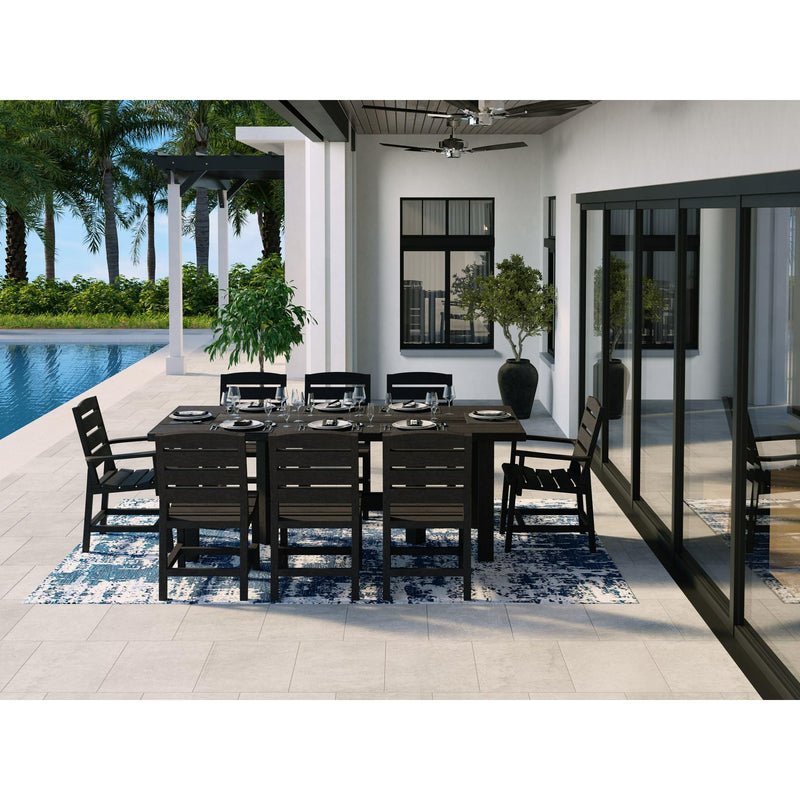  C.R. Plastic Products Napa T302-16 72" Dining Table - Chocolate IMAGE 2