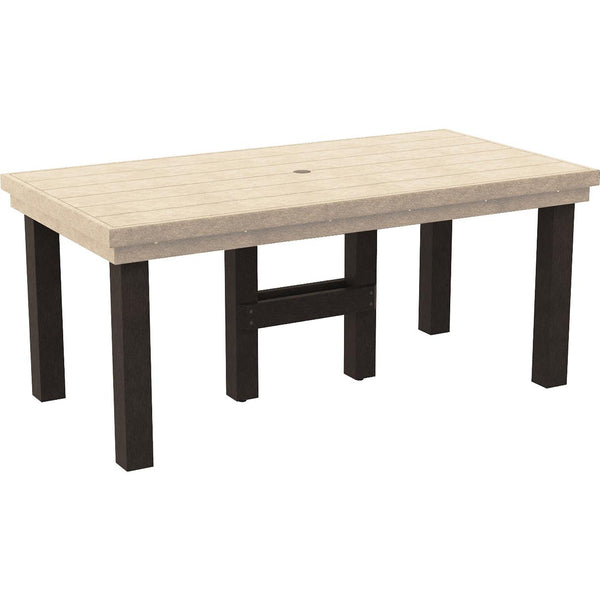  C.R. Plastic Products Napa T302-16-07 72" Dining Table - Beige/Chocolate IMAGE 1