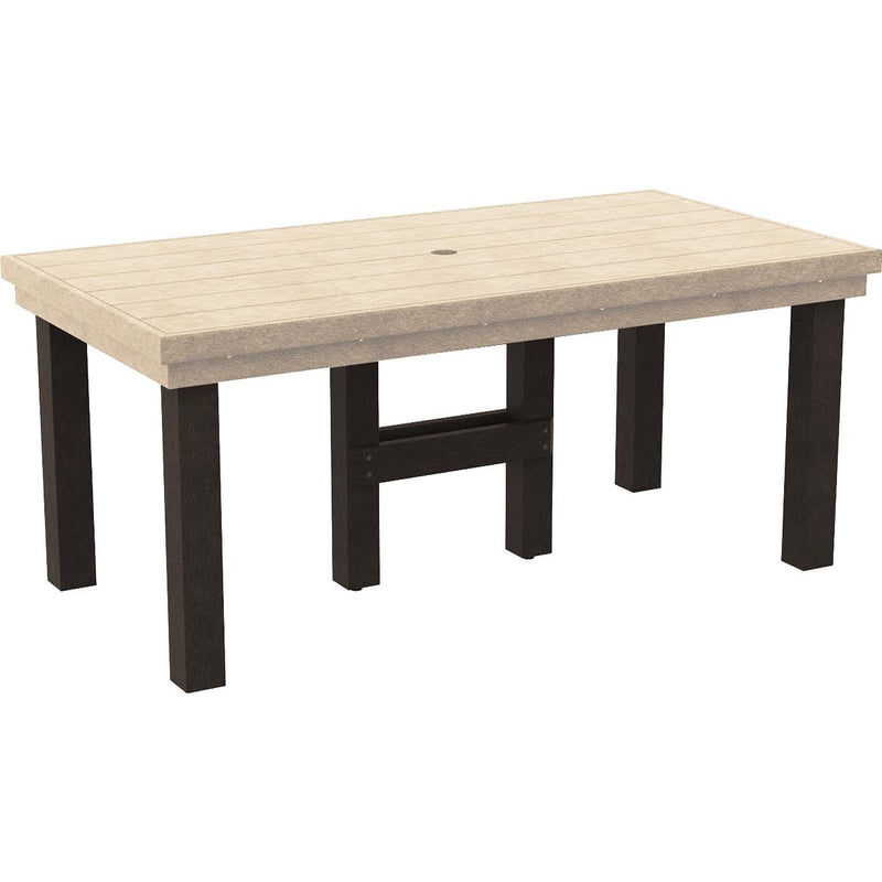  C.R. Plastic Products Napa T302-16-07 72" Dining Table - Beige/Chocolate IMAGE 1