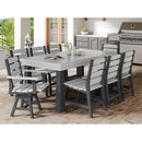  C.R. Plastic Products Napa T302-18-02 72" Dining Table - Slate Grey/White IMAGE 2