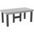  C.R. Plastic Products Napa T302-18-19 72" Dining Table - Light Grey/Slate Grey IMAGE 1