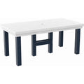  C.R. Plastic Products Napa T302-20-02 72" Dining Table - Navy/White IMAGE 1