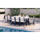  C.R. Plastic Products Napa T302-20-02 72" Dining Table - Navy/White IMAGE 2