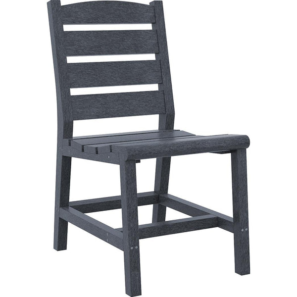  C.R. Plastic Products Napa C321-18 Dining Side Chair - Slate Grey IMAGE 1